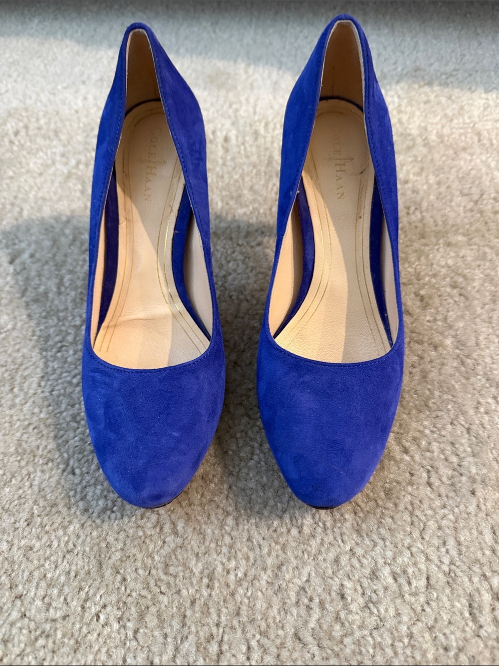 Cole Haan Vibrant Cobalt Blue Suede Pumps